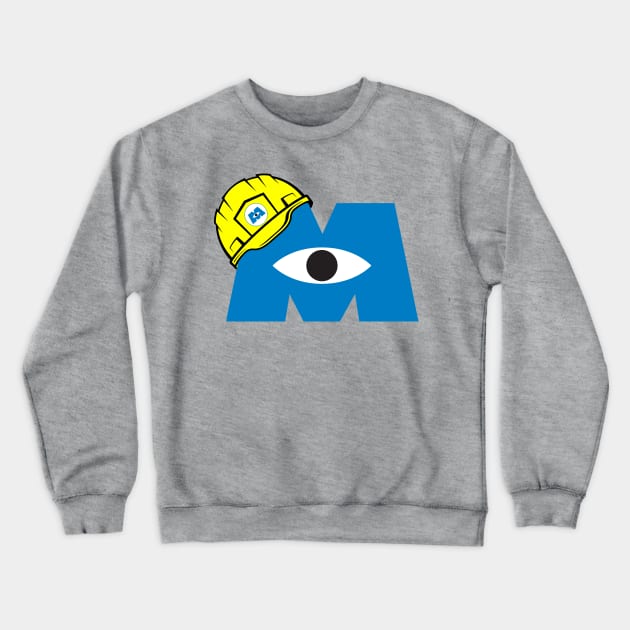 Monsters At Work Logo Crewneck Sweatshirt by Vault Emporium